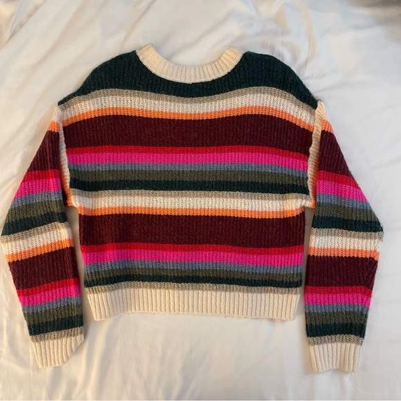 American Eagle - Soft, Colorful, Striped Sweater - Picture 3 of 8